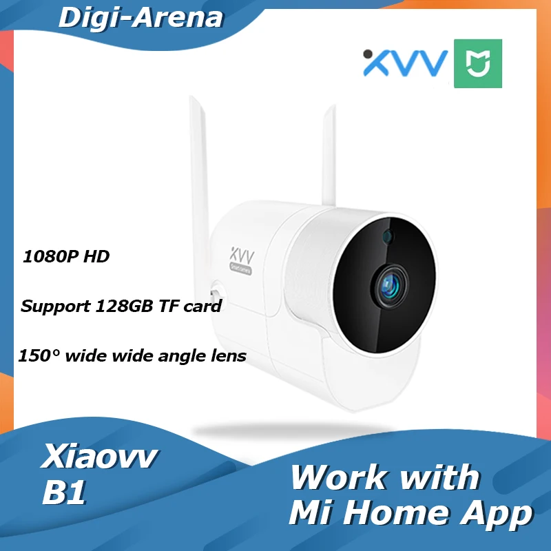 Камера Наружного видеонаблюдения Xiaovv B1 широкоугольная беспроводная Wi Fi камера