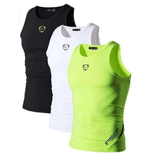 Jeansian 3 Pack 스포츠 탱크 탑 탱크 탑 민소매 셔츠 달리기 Grym 운동 휘트니스 LSL3306 PackA 4
