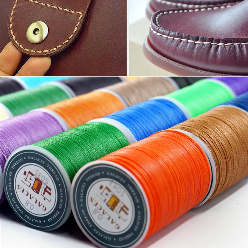 0.8mm 90m Waxed Thread Repair Cord String Sewing Leather Hand Wax
