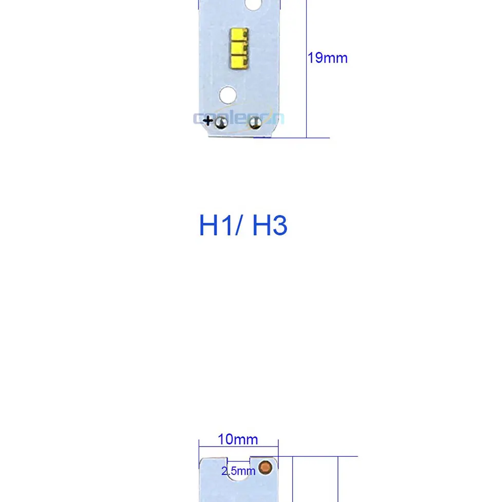 ZES COB LED Chip for X3 Car Headlight Bulbs H1 H3 H4 H7 9005 9006 880 H13 9004 9007 Auto Headlamp Light Source X3 ZES Chip (2)