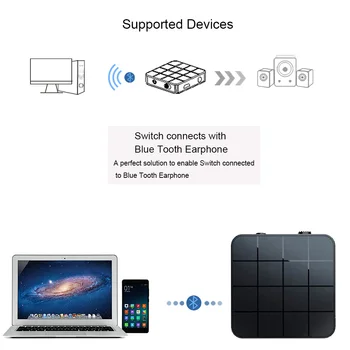 

New Bluetooth 5.0 Supports Both RX And TX Functions Bluetooth Transmitter Built-In 200mah Battery And USB Rechargeable Interface