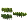 40Pcs Mini Plastic Model Trees 1/100 1/200 HO Z Sacle for Diorama Landscape ► Photo 3/6