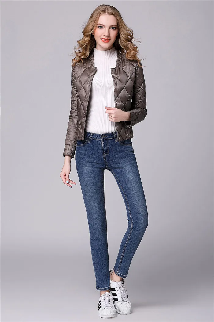 Plus Size 3XL Winter Ultra Light White Duck Down Jacket Women Warm Short Down Coats Female Slim Outerwear
