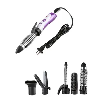 

kemei KM-585 Multipurpose 7 in 1 Anion Hair Care Curler Curling Irons Hair Dryer Roll Comb Hair Straightener Hair Dryer set