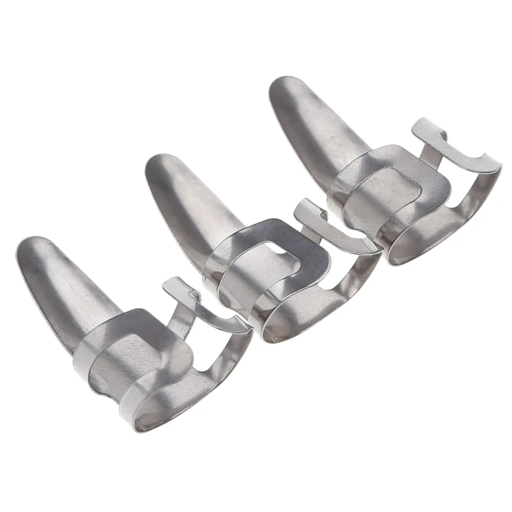 

Alice AP-3MS 3pcs Finger Guitar Picks Plectrums Stainless Steel Durable
