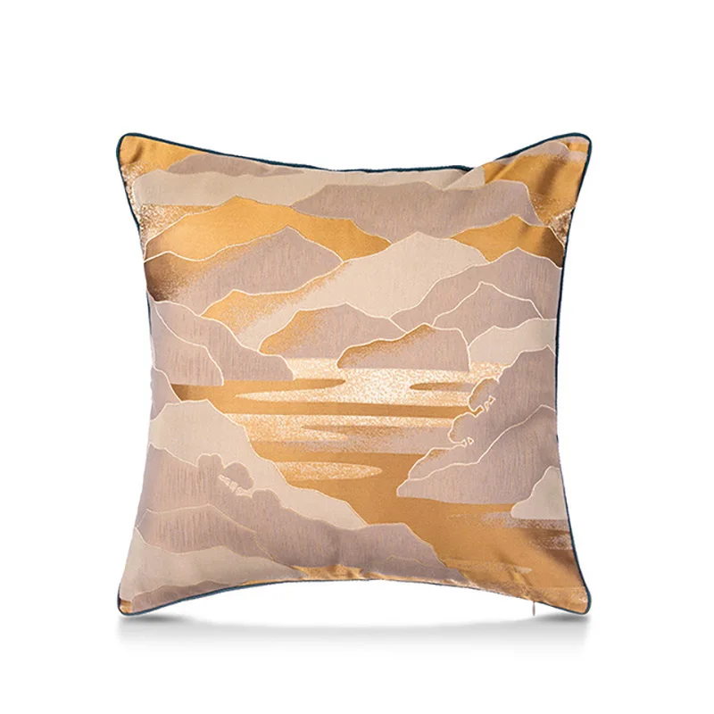 Throw Pillows Cushion Cover High Precision Jacquard Decorative Cushion Pillow Case For Sofa Bed Decoration Cushions Pillowcase - Цвет: 02(45x45cm)