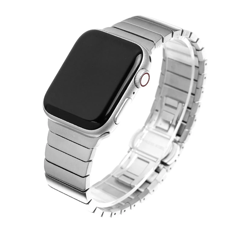 Ремешок из нержавеющей стали для apple watch band 44 мм 40 5 4 3 iwatch 42 38 Роскошный
