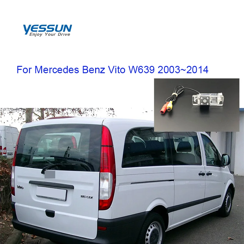 Автомобильная камера заднего вида для Mercedes Benz Vito W639 2003 2004 2005 2006 2007 2008 2009 2010 2011 ~ 2014