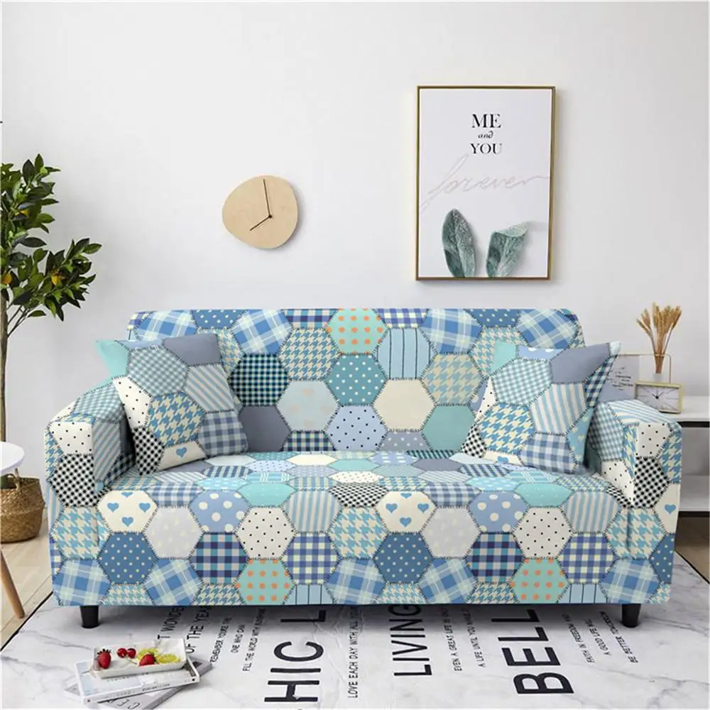 ZEIMON чехол для дивана с геометрическим узором, чехол для дивана, чехол для мебели для гостиной, защитное кресло, кушетки, богемное полотенце для дивана - Цвет: SF013-8