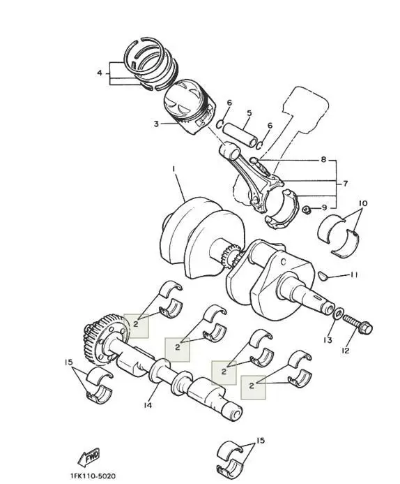 8 шт./компл. мотоцикл 38 37,5 37,25 37 36,5 36 мм шейка шатуна для YAMAHA VMAX12 VMX12 V-MAX XVZ1200 XVZ1300A XVZ1300T