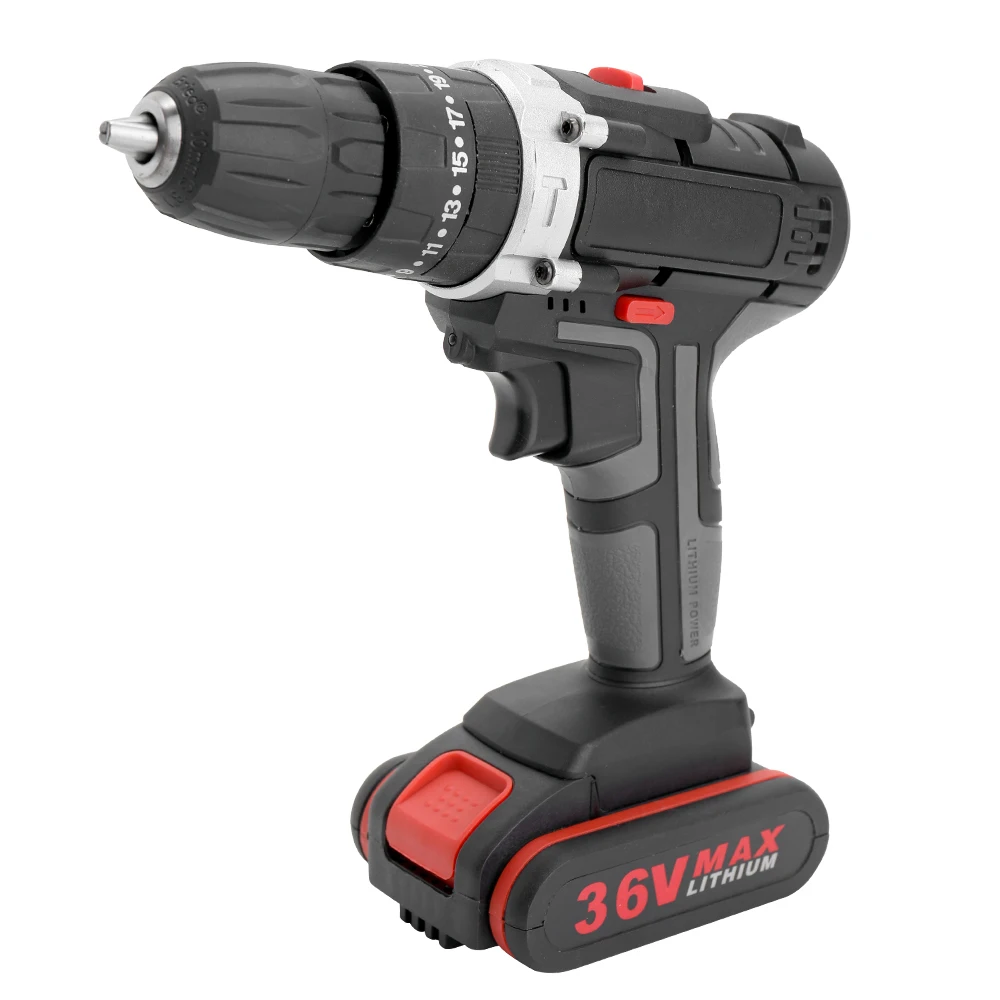 

36V Multifunctional Electric Impact Cordless Drill High-power Lithium Battery Wireless Rechargeable Hand Drills Home Electric