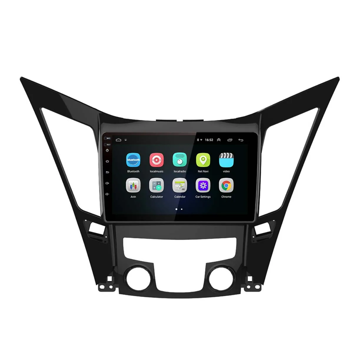 Audew " 1080 P HD дисплей bluetooth Автомобильный gps навигация Android 8,1 радио FM Авто навигаторы для hyundai Sonata i40 i45 2011