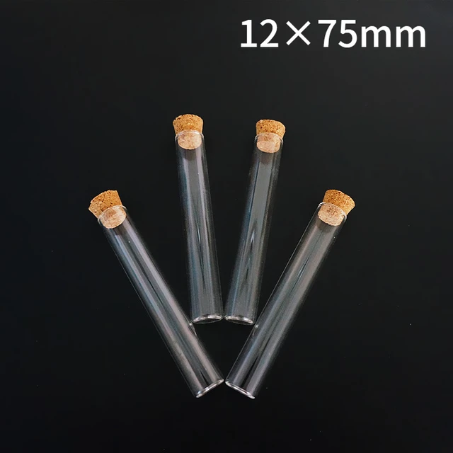 Tube à Essai en Verre à Fond Plat, Dimensions de 15x100 mm, Bouchons de  Liège, Faire des Test, 24 Pièces par Lot - AliExpress