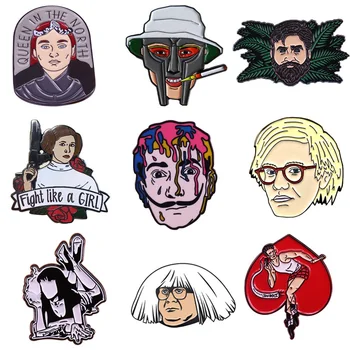 

K1997 1 PCS Pulp Fiction Movie Brooch Metal Enamel Pins and Brooches for Lapel Pin Backpack Bags Badge Collection Gifts