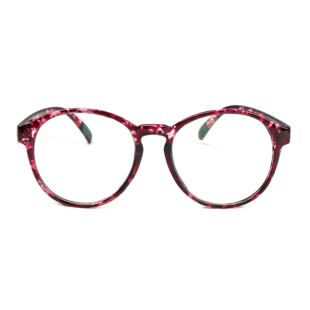 blue blockers 2021 Women Men Retro Round Leopard Lens Glasses Plastic Frame Optical Eyeglass Frame spectacles Eyeglasses Vintage Glasses Frame glasses to protect eyes from screen