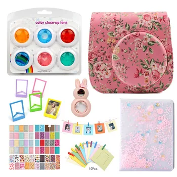 

Fujifilm Instax Mini 9 Mini 8 Camera Accessories Bundles Set Camera Case Bag Filters Album Hang Frames Selfie Lens Film Frames