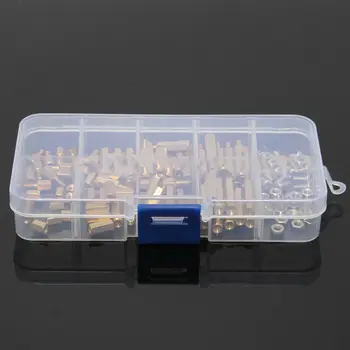 

Equipment Brass nut Gasket Bracket 120pcs M3 Metric Male/Female Assortment