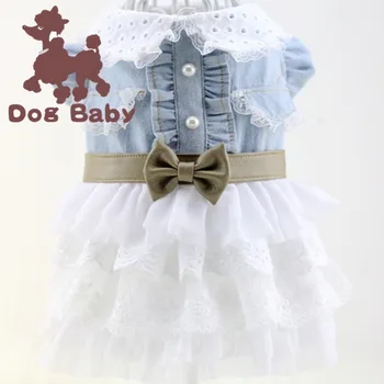 

Dog Clothes Cartoon Clothing Pet Super Warm Dogs Small Outfits Cute Dress Soft French Bulldog Suit Print Autumn Blue Boy Chien