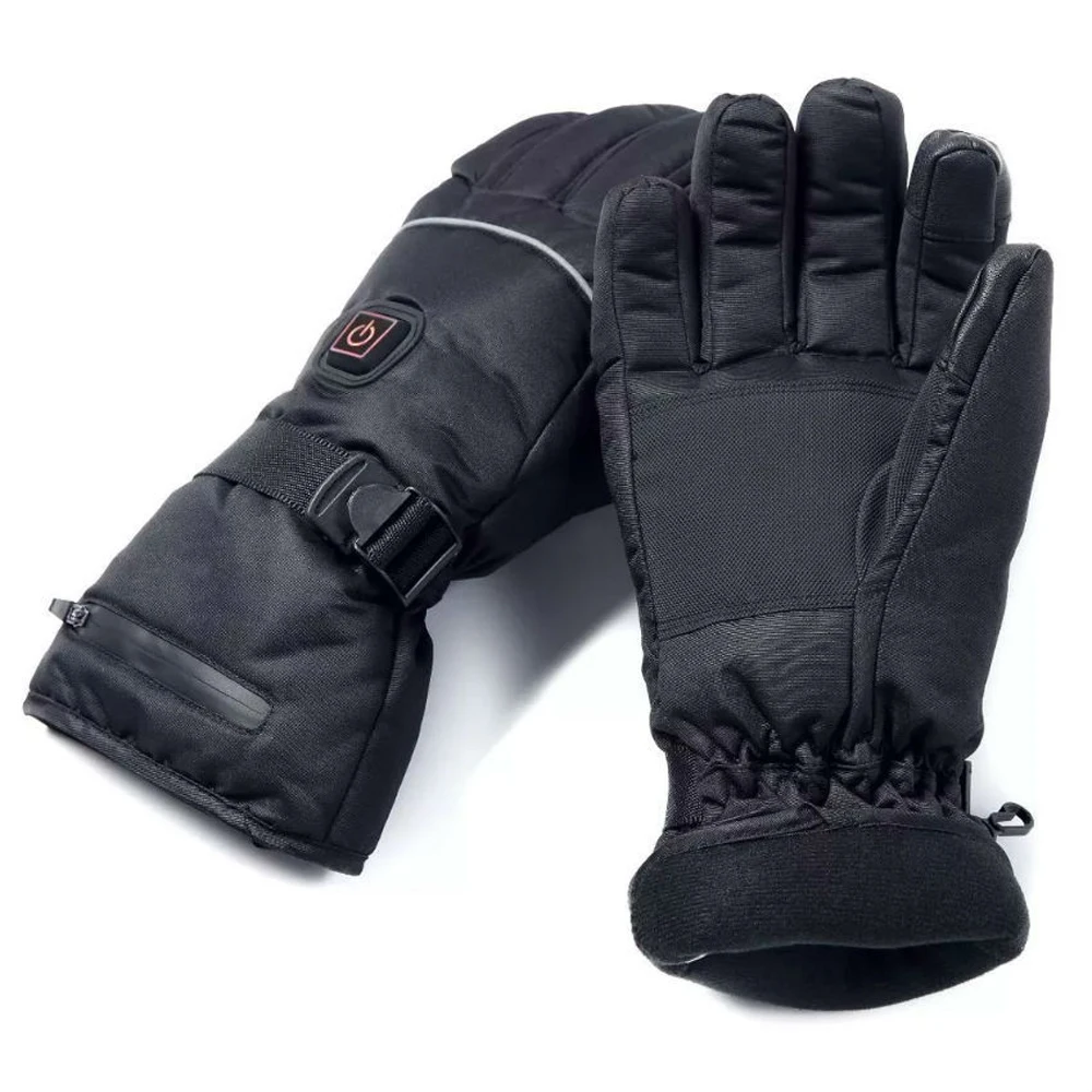 Пара электрических нагревательных перчаток на батарейках тепловые перчатки с подогревом пятипальцевые мотоциклетные перчатки зимний ручной лыжный с подогревом перчатки
