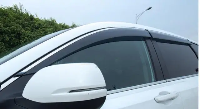 Автомобильный Стайлинг для Honda CR-V CRV, оконный козырек, защита от солнца, защита от дождя, дефлектор, щит, аксессуары с бобобоком, серебристый хромированный