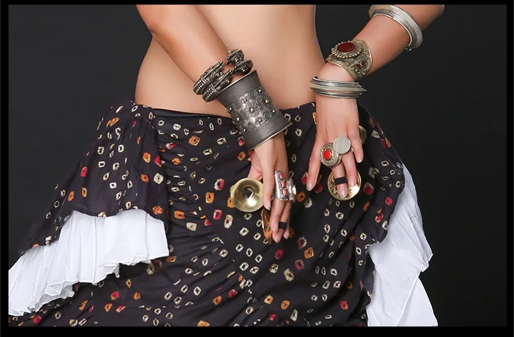 2 пары SAROYAN Nefertiti женские аксессуары для танца живота тарелки пальчиковые латунные циновки для танца живота