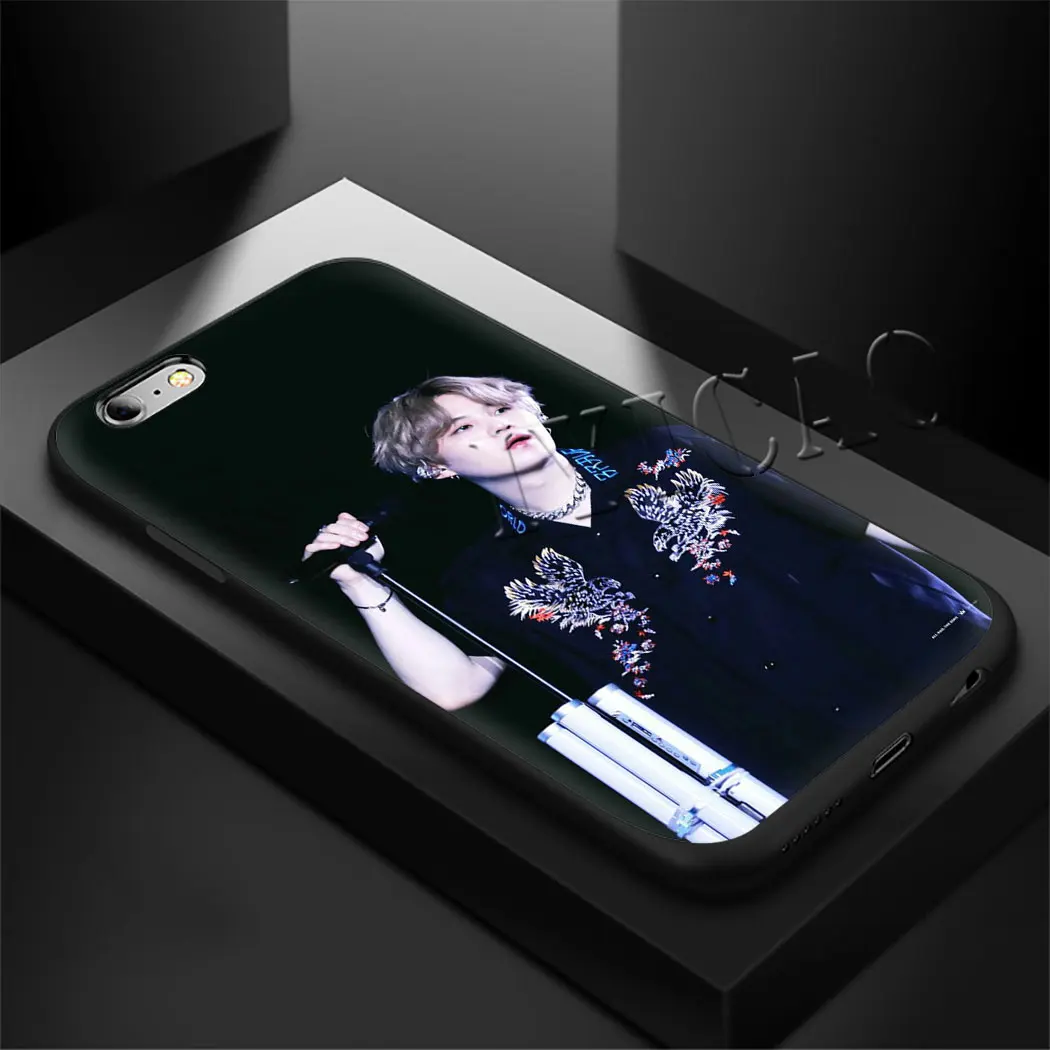 Min yoongi gatito Мягкий силиконовый чехол для телефона для iPhone 5 6 7 8 11 5S 6s 6s Plus 7Plus 8Plus X XS XR XSMax 11 Max 11 Pro