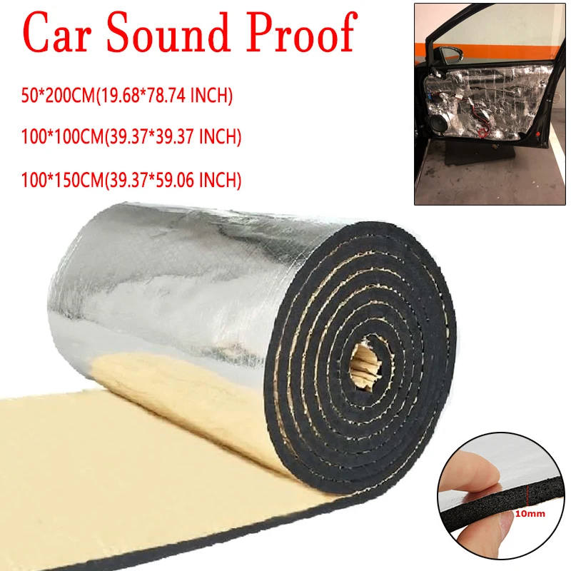 

10mm Vehicle Insulation Closed Cell Foam Sheet Car Van Sound Deadener Insulation Mat Noise Wool Heat Thermal Proofing Pad