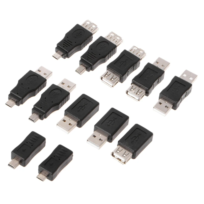 12 шт. OTG 5pin F/M Changer адаптер конвертер Micro USB мужчин и женщин разъем