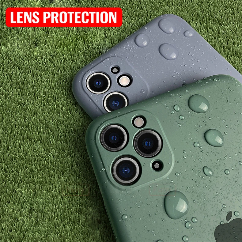 Объектив камеры защитный чехол для телефона для IPhone 11 Pro Max жидкий силиконовый чехол для IPhone 11 Pro Max чехол противоударный чехол
