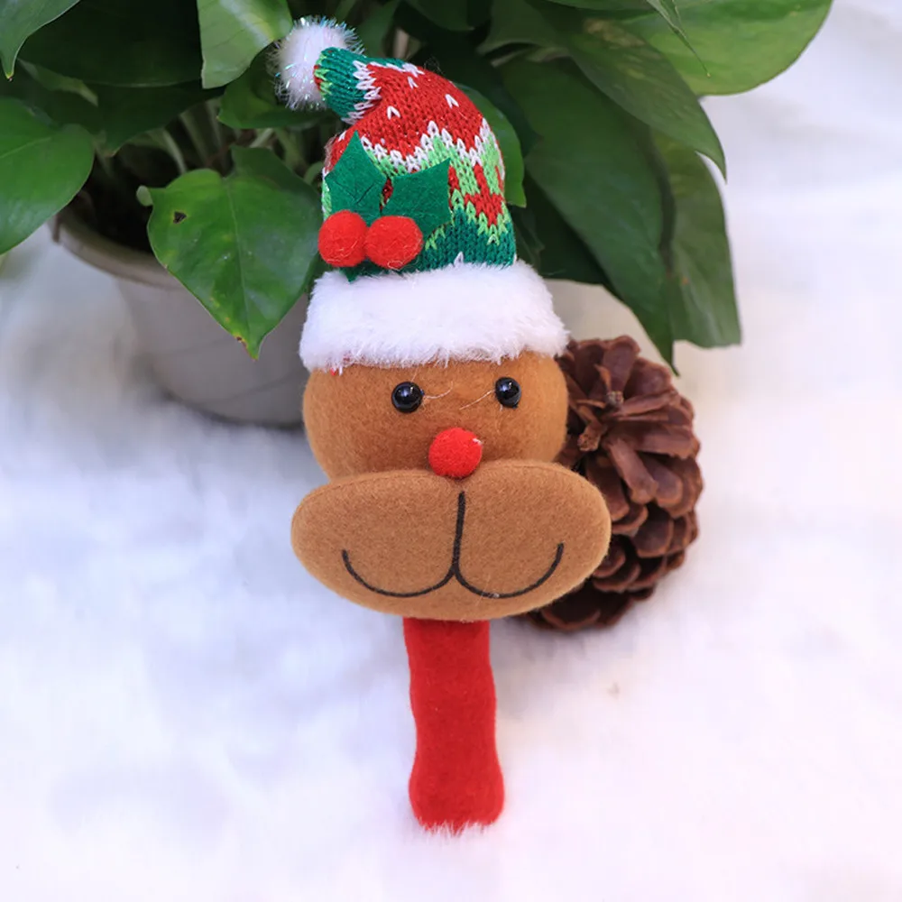 Рождественские украшения для дома Рождественский Санта Клаус колокольчики детские мягкие игрушки Развивающая погремушка кровать дети D3092