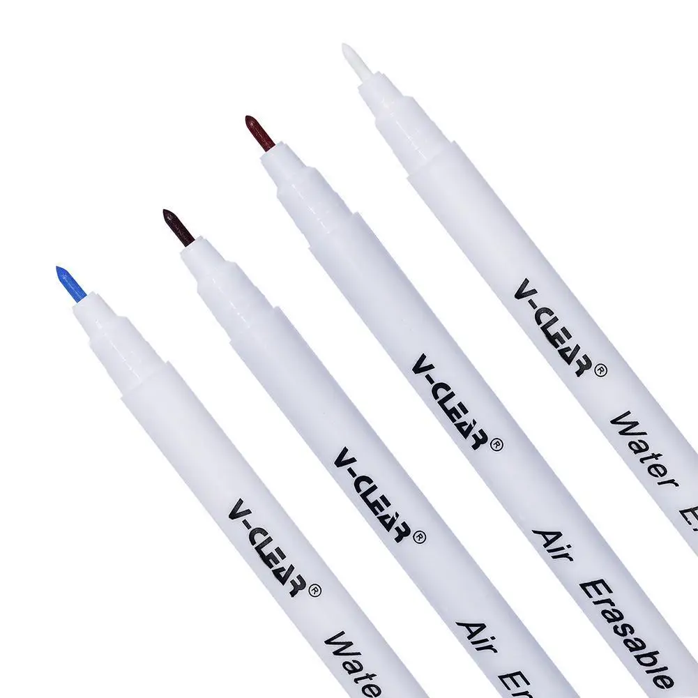 Fabric Marker Water Soluble Pen Single Head Washing Ink Erasable For