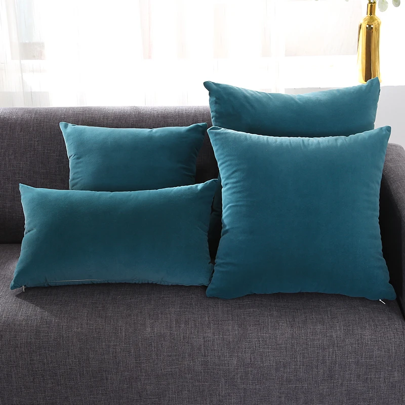 green and gray pillows