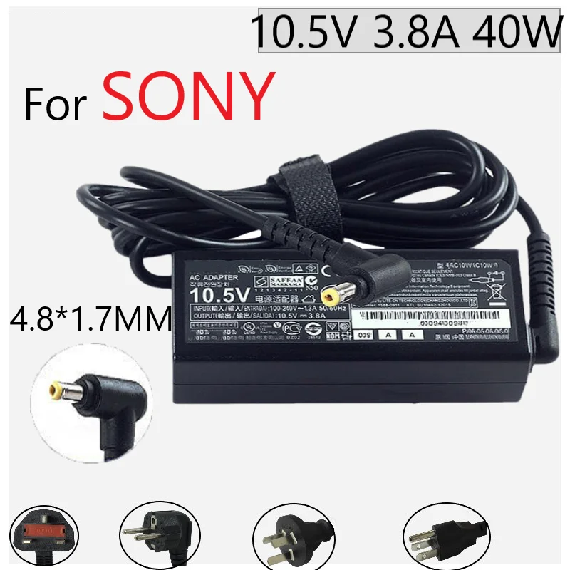 Оригинальный VGP-AC10V10 VGP-AC10V9 AC адаптер питания для SONY Vaio PRO 11 13 DUO13 SVP132A1CM 10 5 V 3.8a 40w