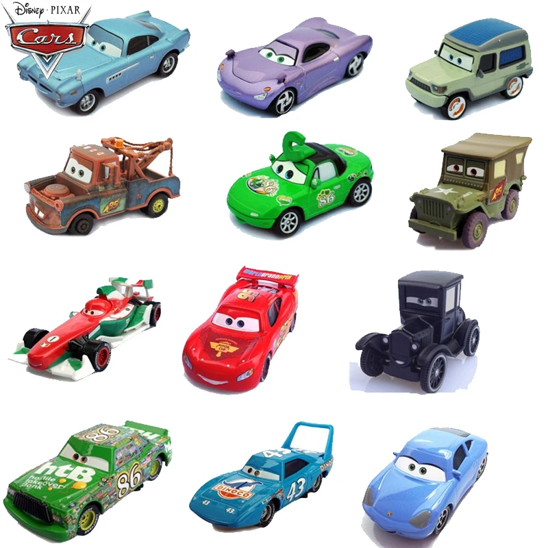 Disney Pixar Cars Lightning McQueen voitures numériques 1:55 métal moulé  sous pression en alliage modèle de voiture jouet pour cadeau de noël pour  enfants 