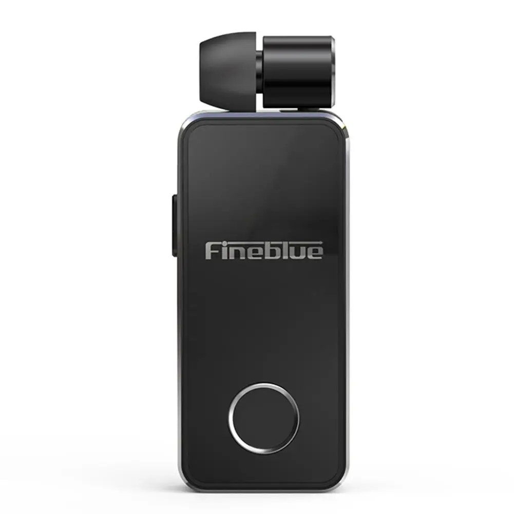 Оригинальные F2 беспроводные Bluetooth V5.0 наушники гарнитура вакуумные наушники бизнес клип-он с микрофоном HD Handsfree вибрационное оповещение - Цвет: Black