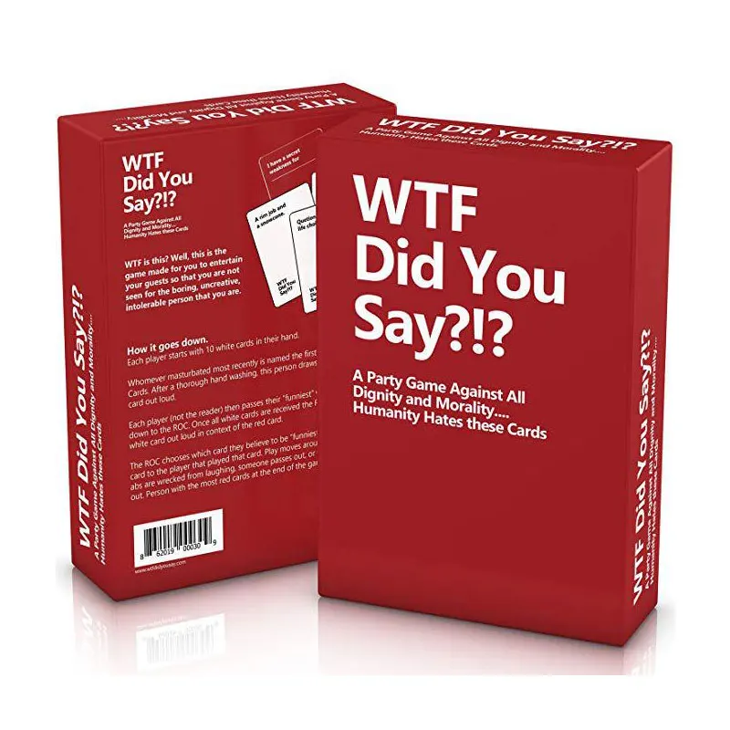 WTF вы сказали? Вечерние игры для взрослых-полный набор из 594 карточек