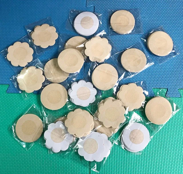 50pcs Women's Invisible Breast Lift Tape Overlays on Bra Nipple Stickers Chest Stickers Adhesivo Bra Nipple Covers Accessories 6