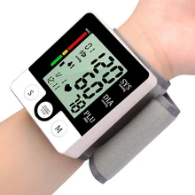 

Electric Wrist Blood Pressure Monitor Digital Heart Beat Rate Pulse Meter Voice Alarm Automatic Home Sphygmomanometers Health