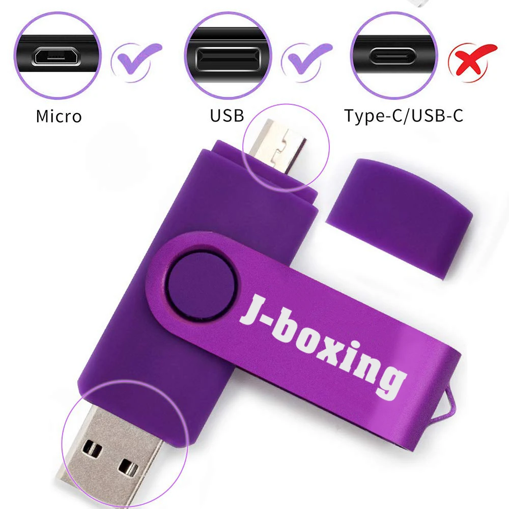 J-бокс OTG USB флеш-накопитель 64 ГБ 32 ГБ 16 ГБ металлический флеш-накопитель OTG флешки Micro USB карта памяти Cle USB 2,0 Флешка для huawei