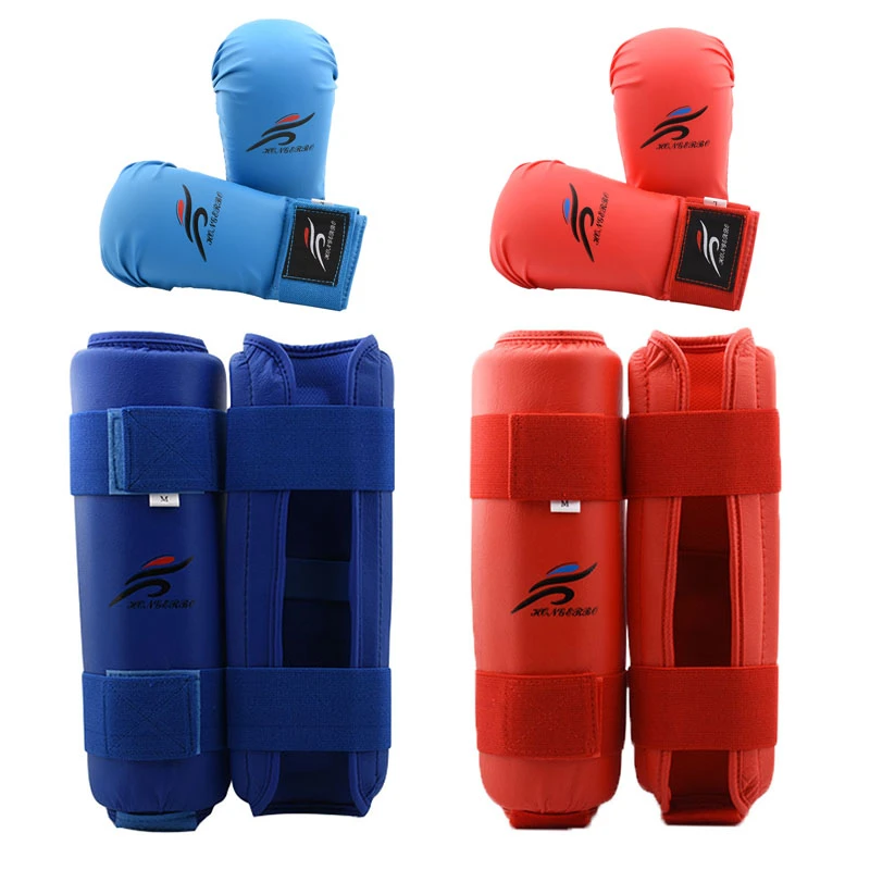 Boxing gloves and shin guards set Clearance