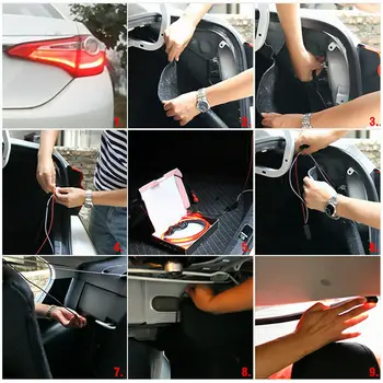 

Brake High Brake Light Lamp Strip Driving Light Red Flexible PVC 35Inch