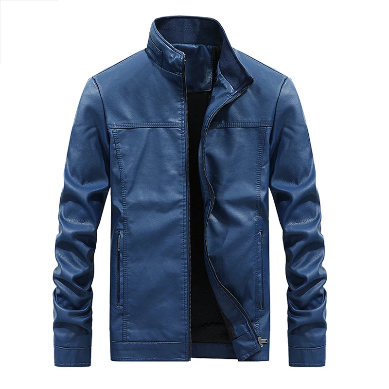 Мужская куртка из искусственной кожи для самообороны с защитой от резки и