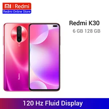 Мобильный телефон Xiaomi Redmi K30, 4G, 6 ГБ, 128 ГБ, Восьмиядерный процессор Snapdragon 730G, 120 Гц, жидкий дисплей, 6,67 дюйма, полный экран, 27 Вт, быстрая зарядка