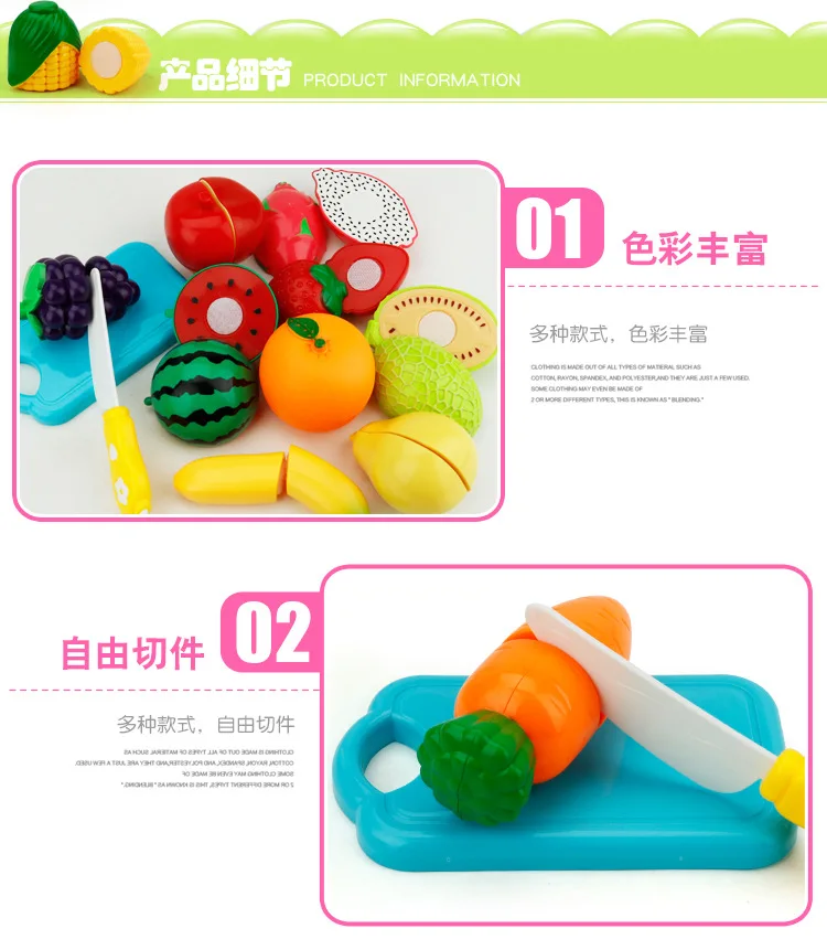 AliExpress модель детский игровой дом кухня пластиковые фрукты и овощи слайсер игрушка