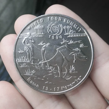 

38mm Laos 1996 10 Kip Asia Coins Old Original Infrequent Coin Commemorative Edition 100% Real Random Year