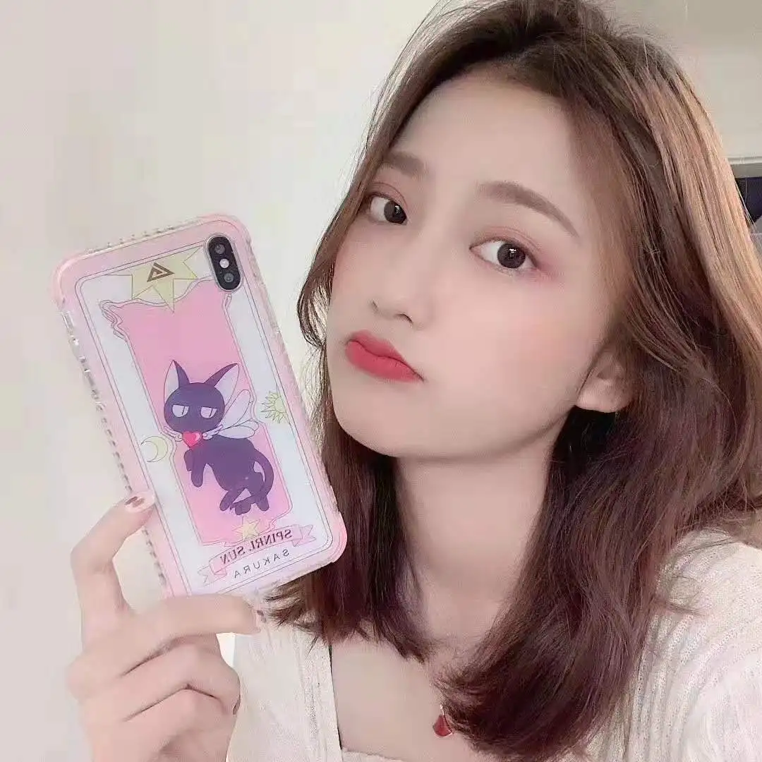 Чехол для iphone XS max Cute Cardcaptor Sakura с защитой от падения мягкий чехол для iphone X XR 8plus 7 7plus 6 6S 6p чехол с рисунком кота