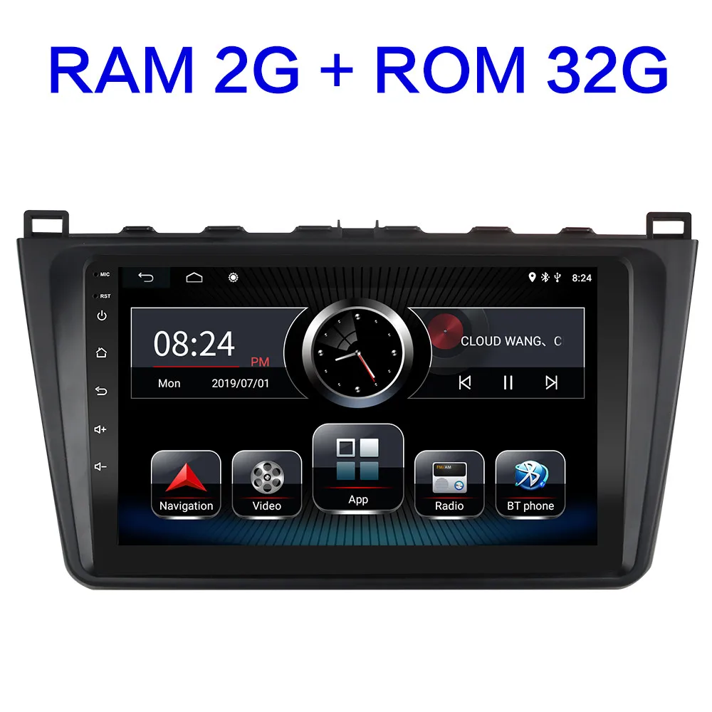 2G ram Android автомобильный DVD мультимедийный плеер для Mazda 6 Rui wing 2008 2009 2010 2011 2012 2013 стерео автомобильный Радио gps навигация - Цвет: 2G-32G