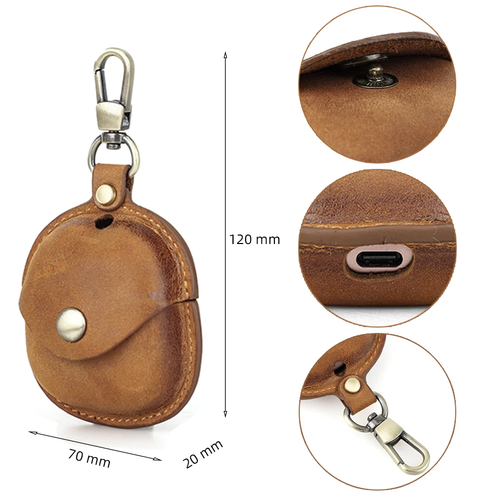 Família do Contato-capa de Couro para Fone de Ouvido Capa Protetora para Samsung Galaxy Buds Live Buds Pro Chaveiro Acessório - Image 2