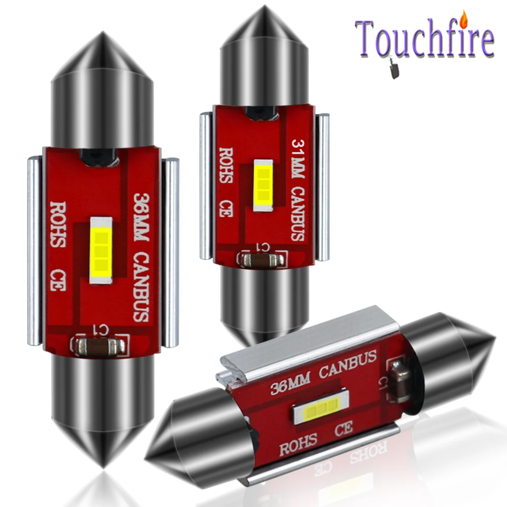 2 шт. гирлянда C5W 31 36-39-41 мм CSP-3570 светодиодный Canbus автомобильные лампы для чтения купол номерной знак двери фокус светильник лампы для передних автомобильных белый 12V