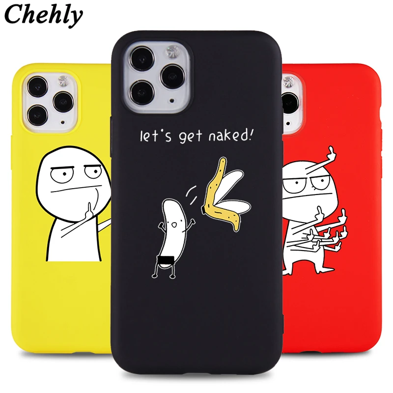 iphone 7 case Funny Cartoon Phone Case for IPhone 6s 7 8 11 12 Mini Plus Pro X XS MAX XR SE Cool Cases Soft Silicone Fitted Accessorie Cover iphone 8 case